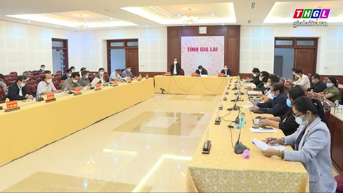 Ban Chỉ đạo phòng, chống dịch Covid – 19 của tỉnh họp trực tuyến với Ban Chỉ đạo TP. Pleiku về công tác phòng, chống dịch Covid – 19