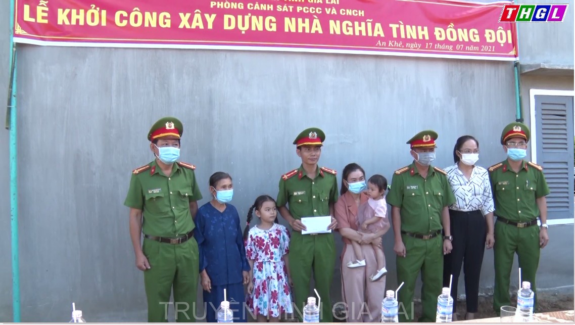 Phòng Cảnh sát PCCC và CNCH, Công an tỉnh khởi công xây dựng nhà nghĩa tình đồng đội tại thị xã An Khê