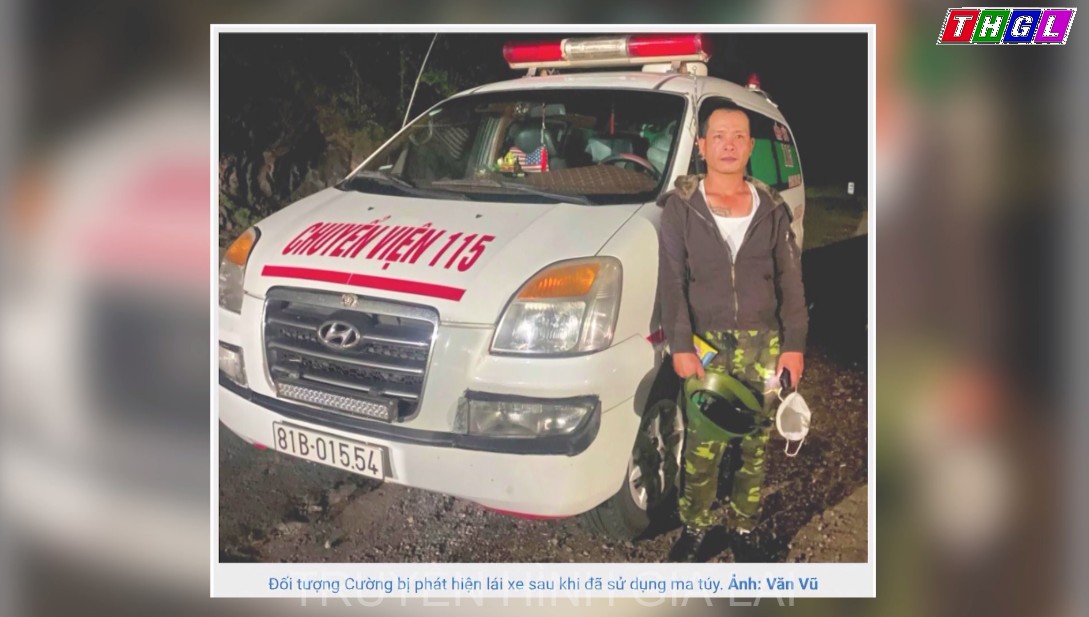 Tài xế xe cấp cứu không có bằng lái, dương tính với ma túy