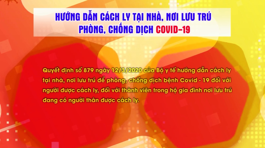 Hướng dẫn cách ly tại nhà, nơi lưu trú phòng chống dịch Covid 19