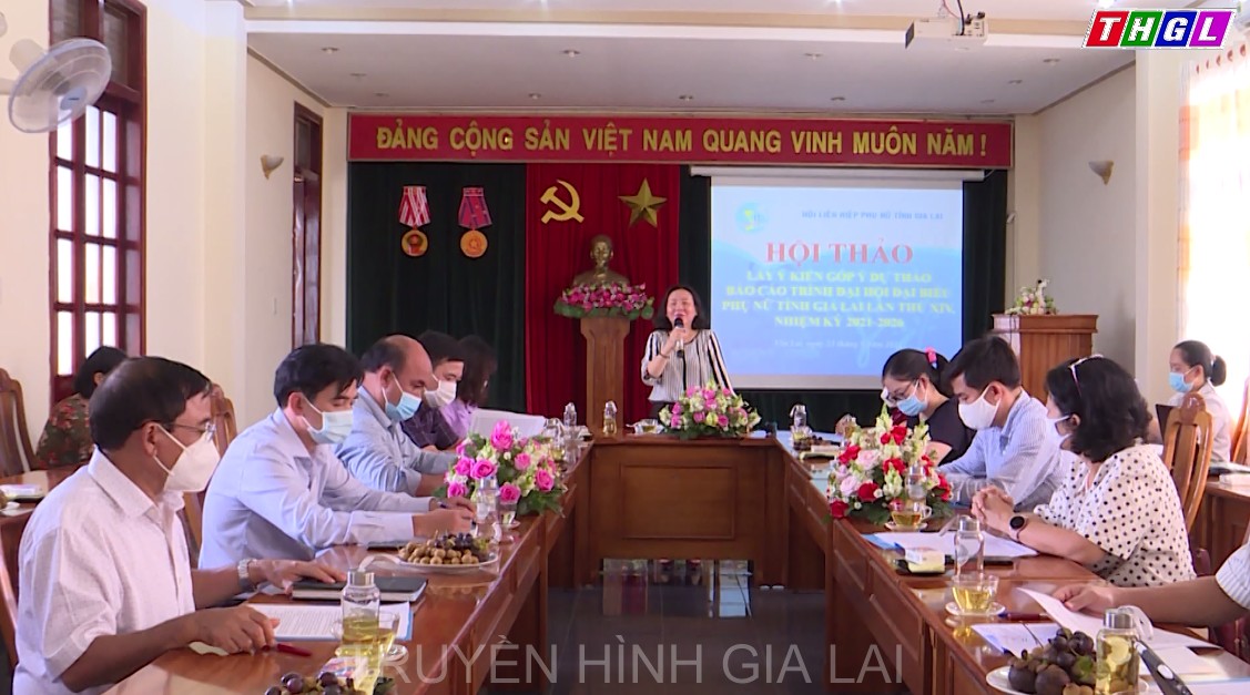 Hội thảo lấy ý kiến góp ý dự thảo báo cáo trình Đại hội đại biểu phụ nữ tỉnh Gia Lai lần thứ XIV