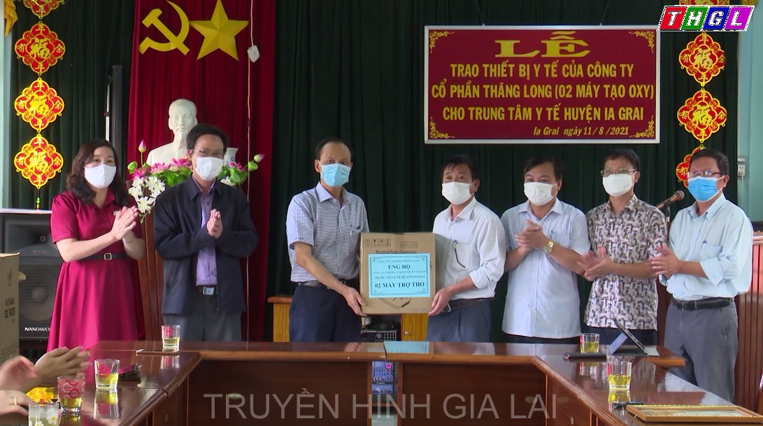 Công ty Cổ phần Thăng Long trao 2 máy tạo Oxy cho Trung tâm Y tế huyện Ia Grai