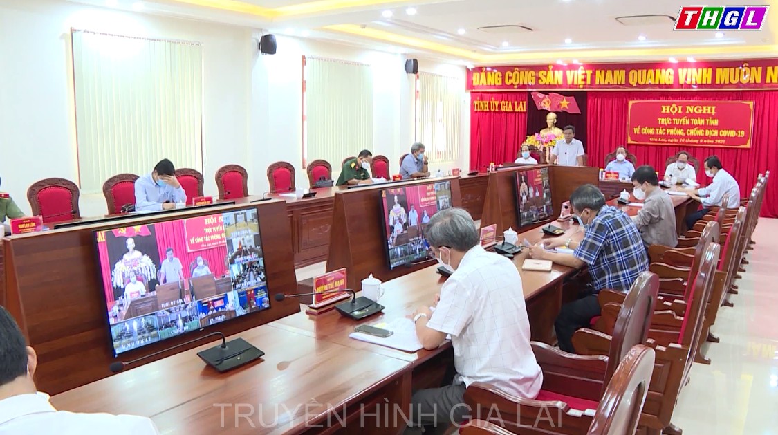 Thường trực Tỉnh ủy tổ chức Hội nghị trực tuyến toàn tỉnh về công tác phòng, chống dịch bệnh Covid – 19