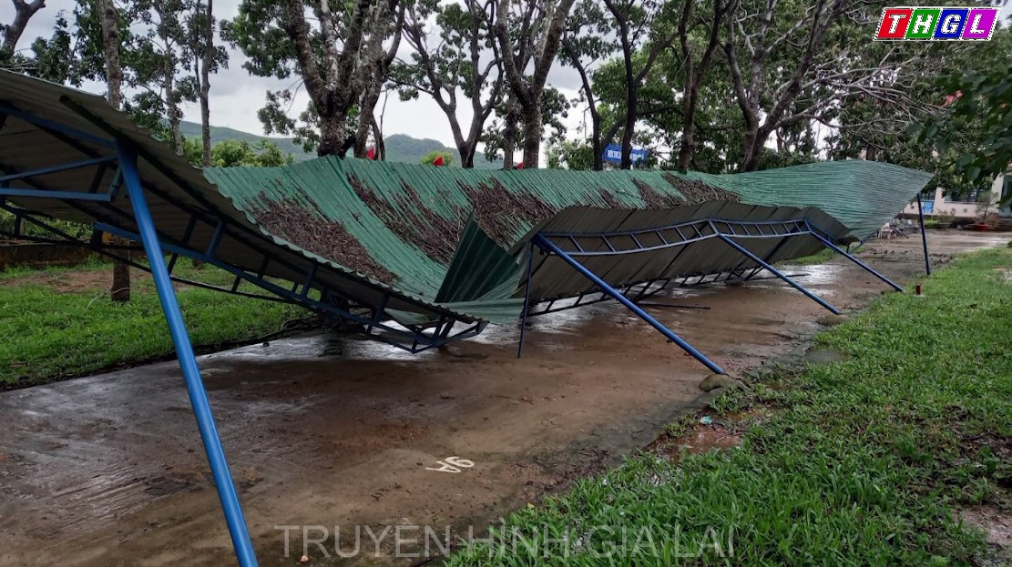 Ảnh hưởng bão số 5 gây ra một số thiệt hại trên địa bàn tỉnh Gia Lai