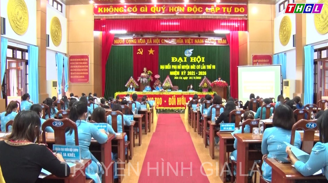 Hội Liên hiệp Phụ nữ huyện Đức Cơ tổ chức Đại hội đại biểu lần thứ VII, nhiệm kỳ 2021-2026.