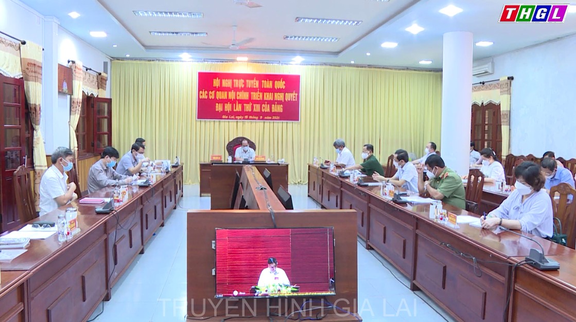 Hội nghị trực tuyến toàn quốc các cơ quan nội chính triển khai Nghị quyết Đại hội XIII của Đảng