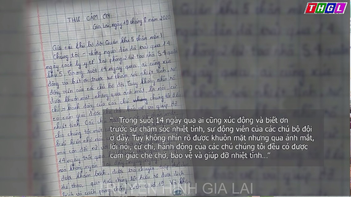 Những bức thư thay lời cảm ơn chân thành