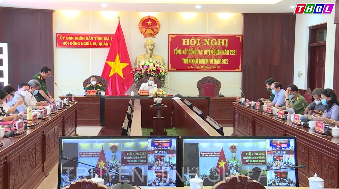 Hội nghị trực tuyến Tổng kết công tác tuyển quân năm 2021 và triển khai nhiệm vụ năm 2022.