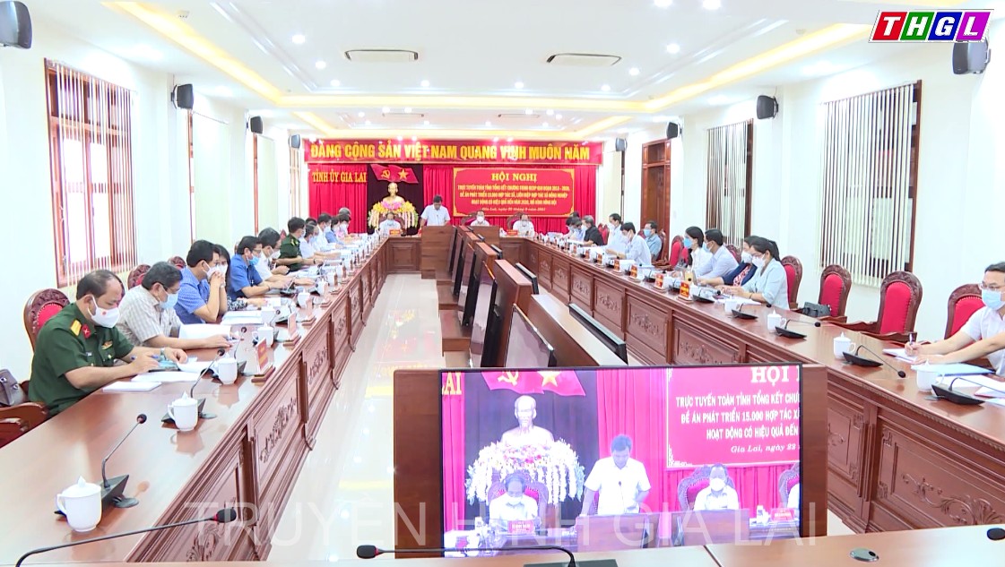 Hội nghị trực tuyến toàn tỉnh tổng kết Chương trình OCOP giai đoạn 2018-2020, Đề án phát triển 15 ngàn hợp tác xã, liên hiệp hợp tác xã nông nghiệp hoạt động có hiệu quả đến năm 2020, mô hình Nông hội