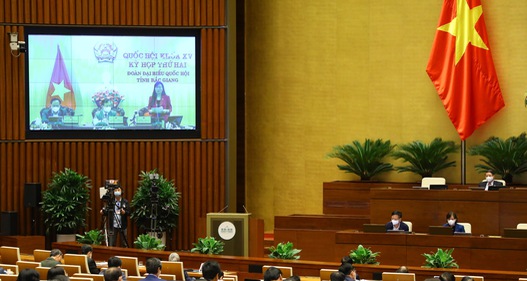 Kỳ họp thứ Hai, Quốc hội khóa XV tiếp tục phiên thảo luận trực tuyến đóng góp ý kiến vào lĩnh vực tư pháp