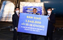 Tiếp nhận 1.540.000 liều vacccine AstraZeneca do Chính phủ Nhật Bản viện trợ