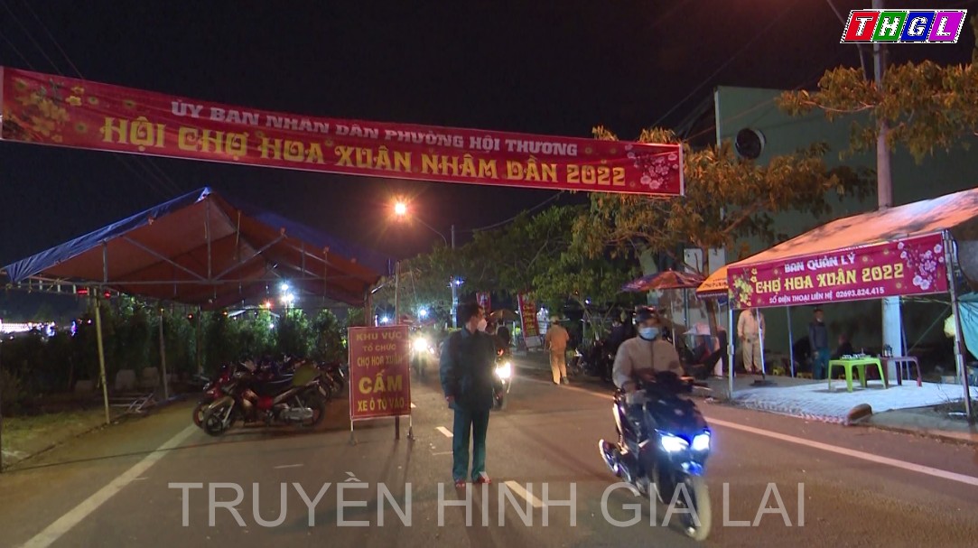 Đảm bảo an toàn phòng chống dịch tại các chợ hoa Xuân