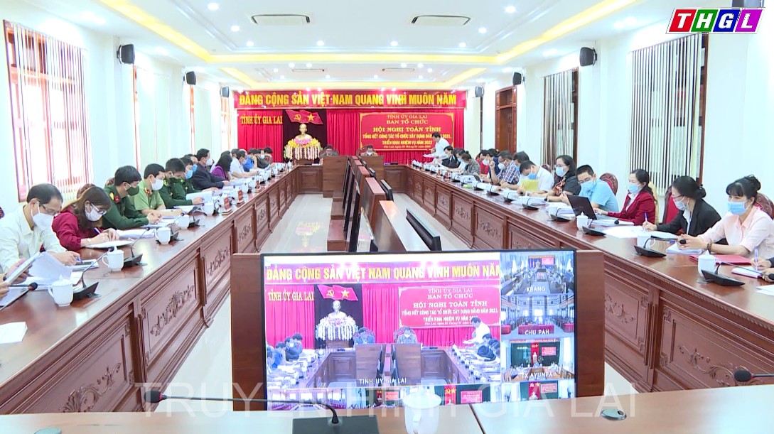 Ban Tổ chức Tỉnh ủy tổ chức Hội nghị toàn tỉnh tổng kết công tác tổ chức xây dựng Đảng năm 2021, triển khai nhiệm vụ năm 2022