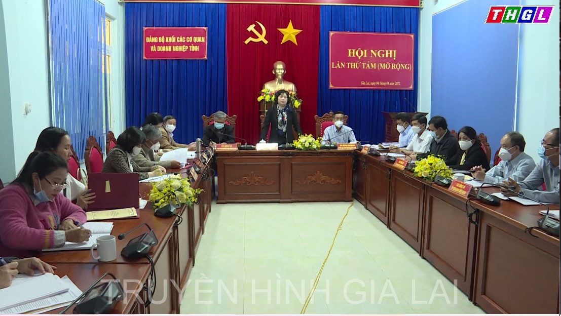 Hội nghị lần thứ Tám (mở rộng) Ban Chấp hành Đảng bộ Khối các cơ quan và doanh nghiệp tỉnh Gia Lai