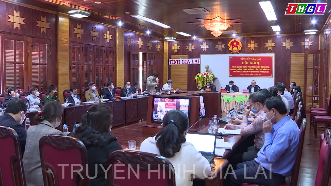 Hội nghị trực tuyến toàn tỉnh tổng kết công tác phòng, chống tham nhũng, tiêu cực năm 2021 Triển khai nhiệm vụ năm 2022