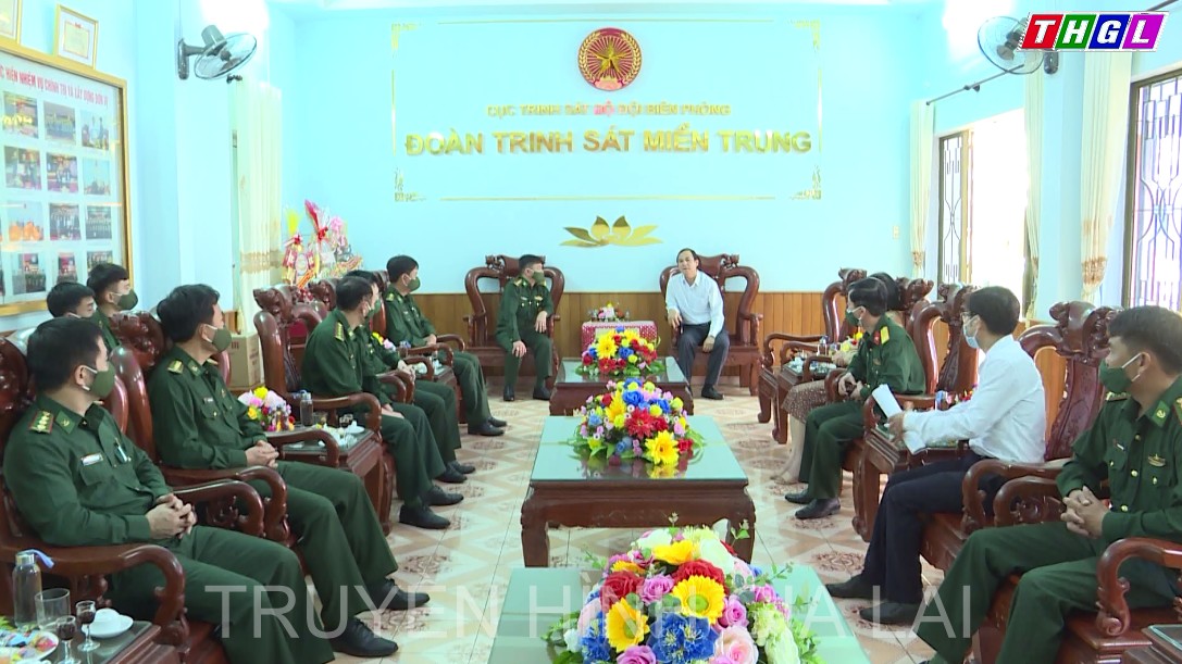 Trưởng Ban Dân vận Tỉnh ủy Võ Thanh Hùng thăm, chúc Tết các đơn vị lực lượng vũ trang đứng chân trên địa bàn TP.Pleiku