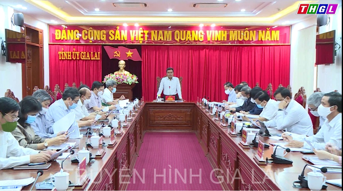 Thường trực Tỉnh ủy làm việc với Thường trực Ban Chỉ đạo phòng, chống dịch Covid-19 tỉnh