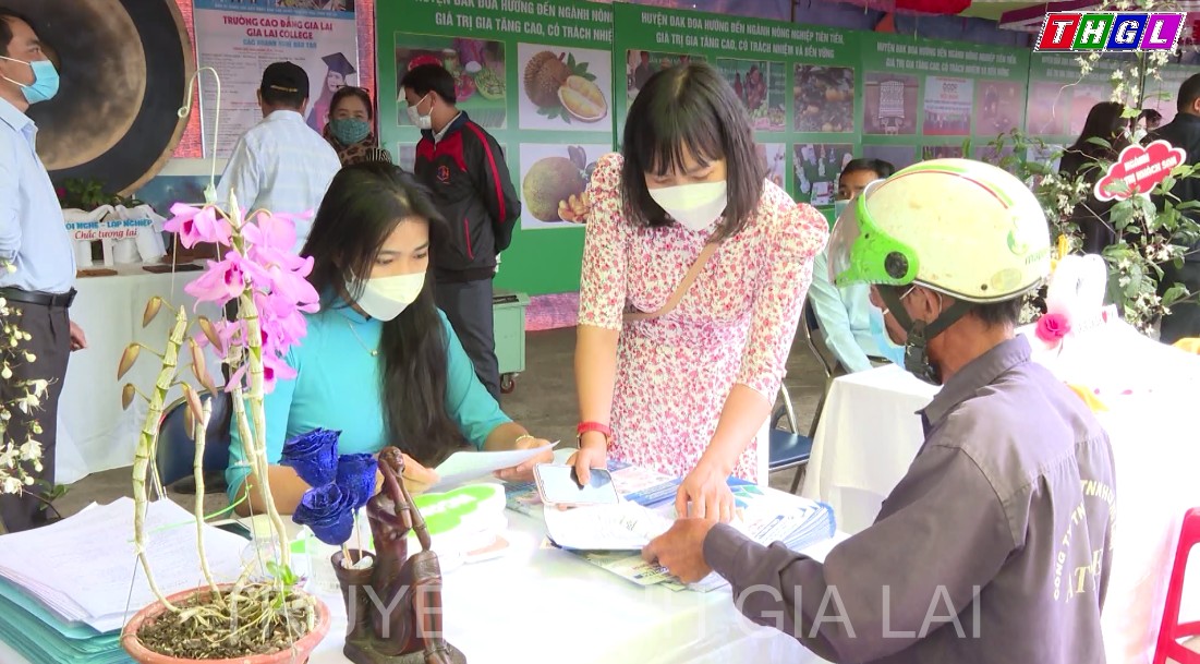 1.400 người được tư vấn, giới thiệu việc làm tại hội chợ việc làm huyện Đak Đoa năm 2022