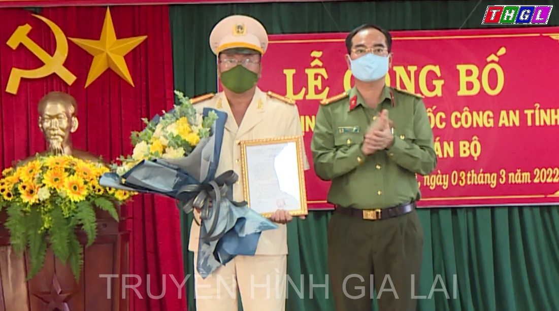 Công an tỉnh triển khai lễ công bố quyết định điều động cán bộ