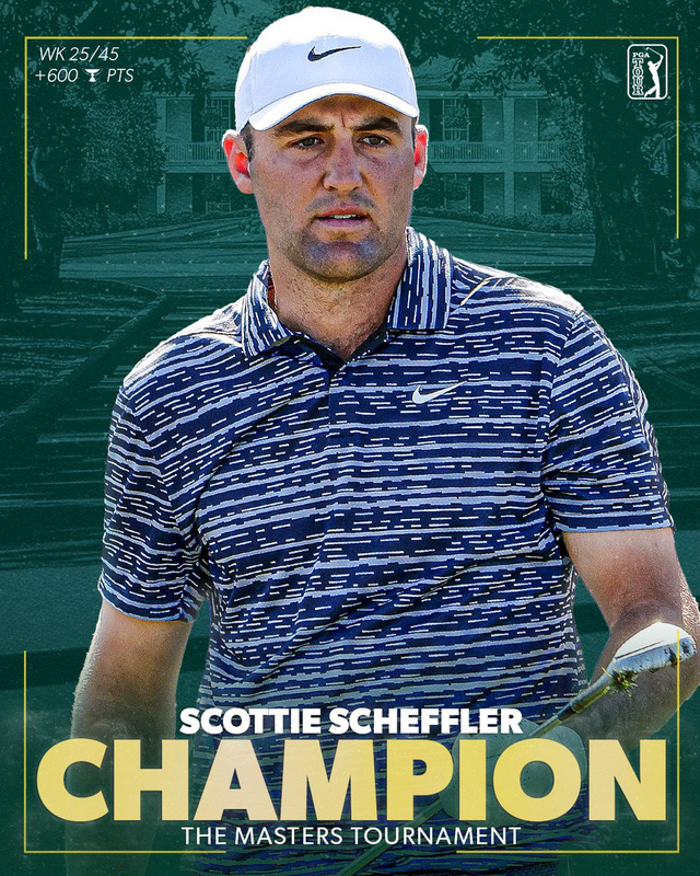 Scottie Scheffler xuất sắc vô địch The Masters 2022