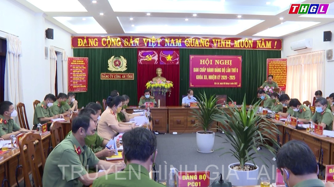 Đảng bộ Công an tỉnh tổ chức Hội nghị Ban Chấp hành  lần thứ 8 khóa XII