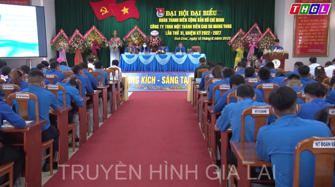 Đại hội Đoàn Thanh niên Công ty cao su Mang Yang lần thứ XI, nhiệm kỳ 2022- 2027