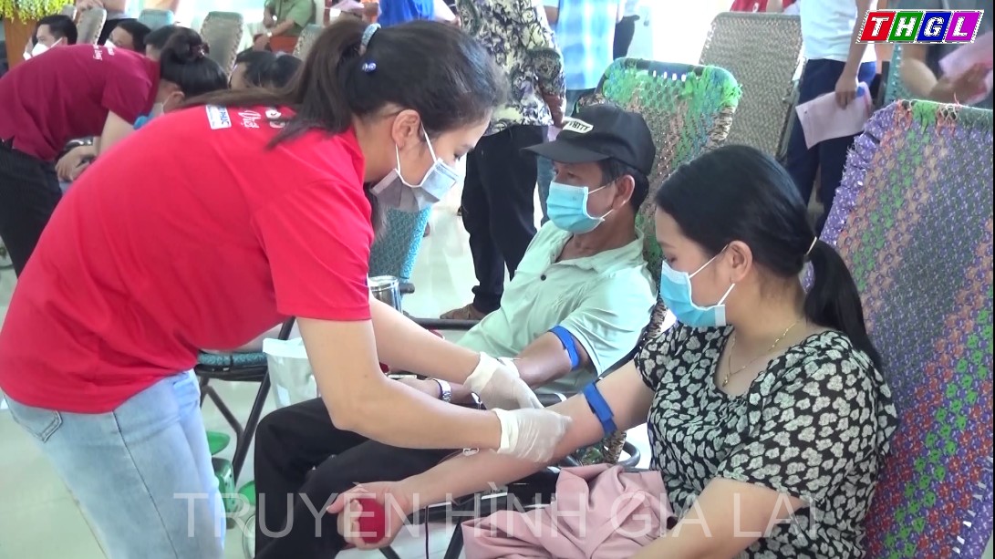 Huyện Chư Prông tổ chức hiến máu nhân đạo đợt 1/2022