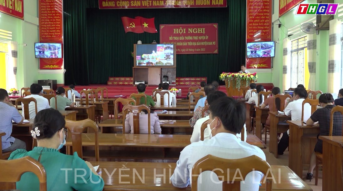 Đak Pơ tổ chức Hội nghị đối thoại giữa Thường trực Huyện ủy với nhân dân