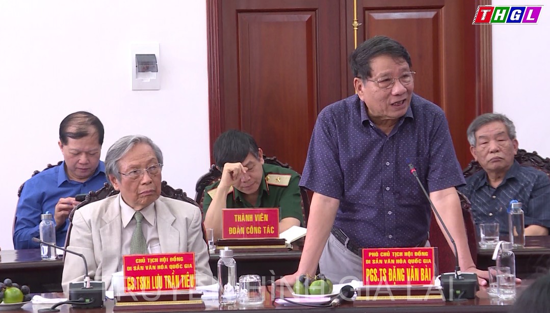Hội đồng Di sản văn hóa quốc gia làm việc với UBND tỉnh Gia Lai