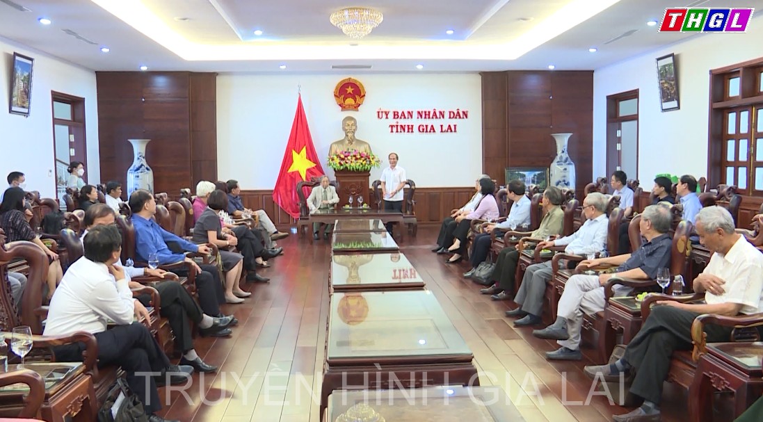 Chủ tịch UBND tỉnh Gia Lai Võ Ngọc Thành tiếp Đoàn công tác của Hội đồng Di sản văn hóa quốc gia