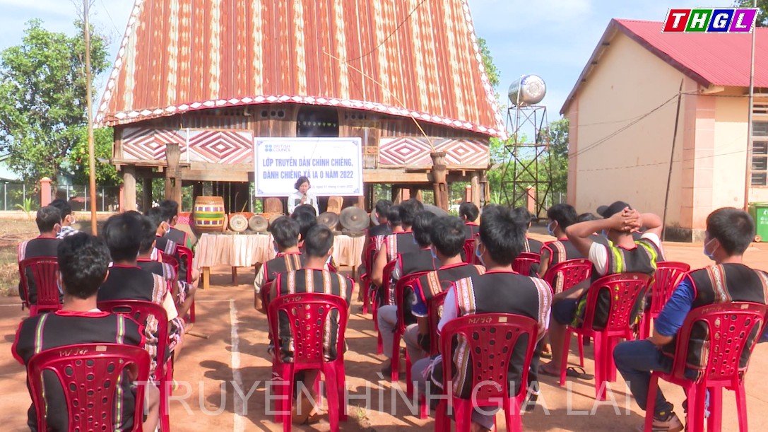 Ia Grai: Khai giảng lớp “truyền dẫn chỉnh chiêng, đánh chiêng xã Ia O”