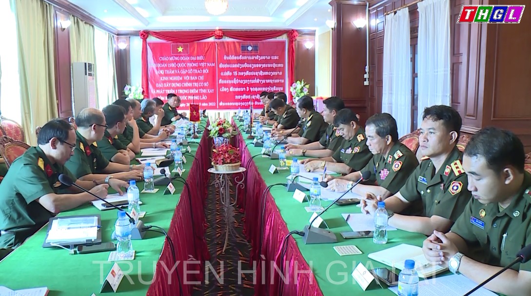 Binh đoàn 15 tổ chức sơ kết công tác kết nghĩa với đơn vị Quân đội Lào