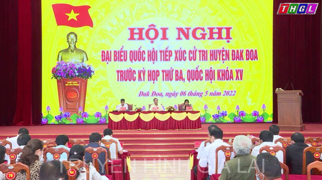 Đoàn đại biểu Quốc hội tỉnh Gia Lai tiếp xúc cử tri huyện Đak Đoa và huyện Đak Pơ