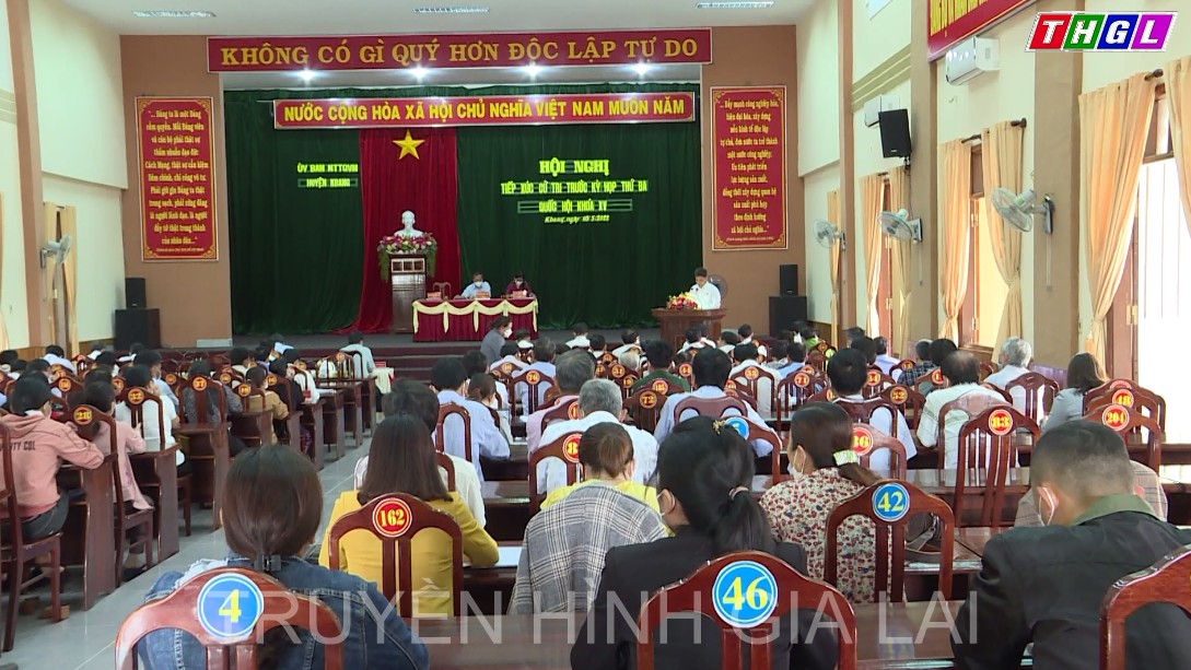 Đoàn đại biểu Quốc hội tỉnh Gia Lai tiếp xúc cử tri huyện Kbang