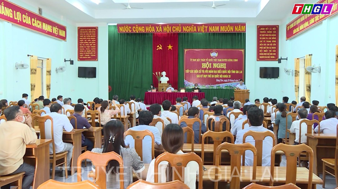 Đoàn Đại biểu Quốc hội tỉnh Gia Lai tiếp xúc cử trị tại huyện Kông Chro