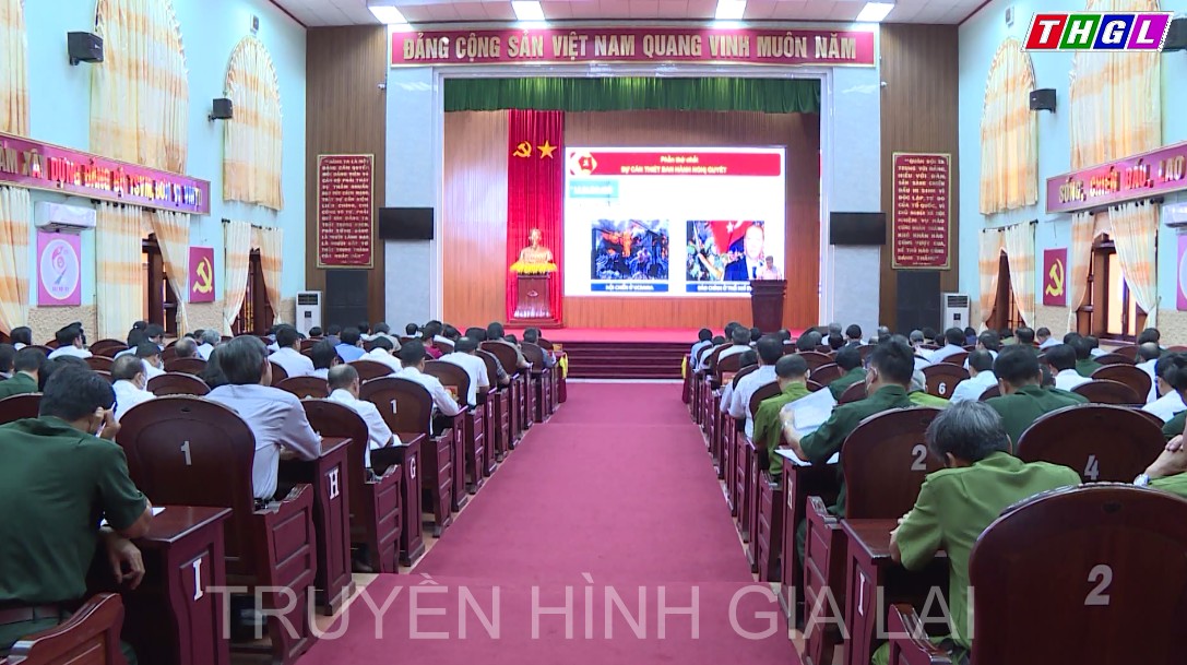 Tỉnh ủy Gia Lai tổ chức Hội nghị Quán triệt và triển khai tổng kết 10 năm thực hiện Nghị quyết Trung ương 8 (khóa XI) về Chiến lược bảo vệ Tổ quốc trong tình hình mới