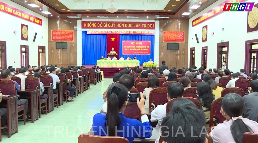 Đoàn đại biểu Quốc hội tỉnh Gia Lai tiếp xúc cử tri thành phố Pleiku