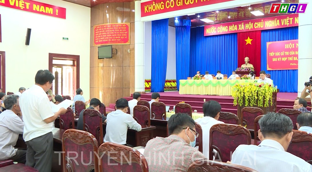 Đoàn đại biểu Quốc hội tỉnh Gia Lai tiếp xúc cử tri thành phố Pleiku