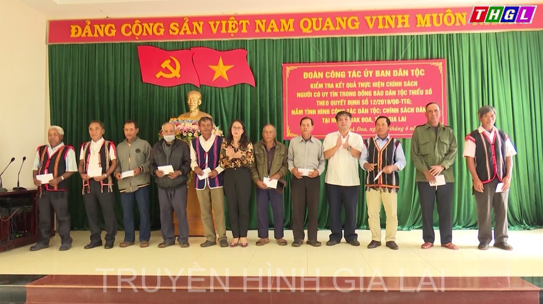 Đoàn công tác của Ủy ban Dân tộc kiểm tra việc thực hiện Quyết định số 12/2018/NĐ-CP của Thủ tướng Chính phủ tại huyện Đak Đoa