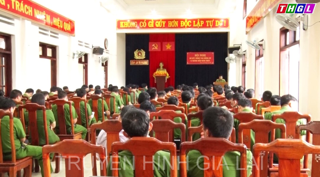 Công an thành phố Pleiku tổ chức sơ kết 6 tháng đầu năm 2022