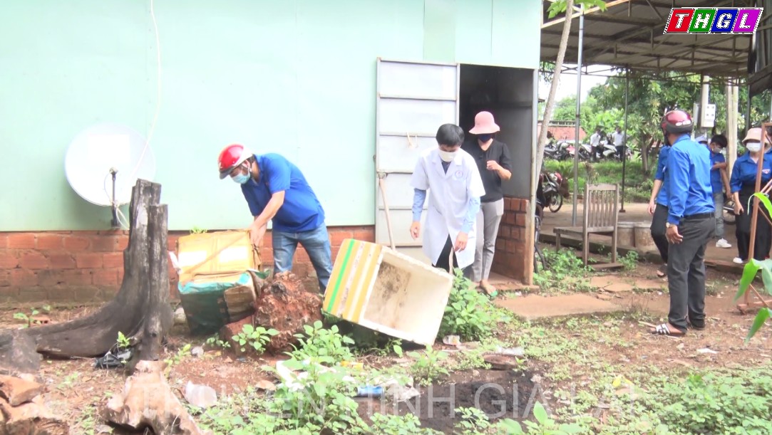 Chư Pưh phát động “Hưởng ứng chiến dịch vệ sinh môi trường phòng chống bệnh sốt xuất huyết” năm 2022.