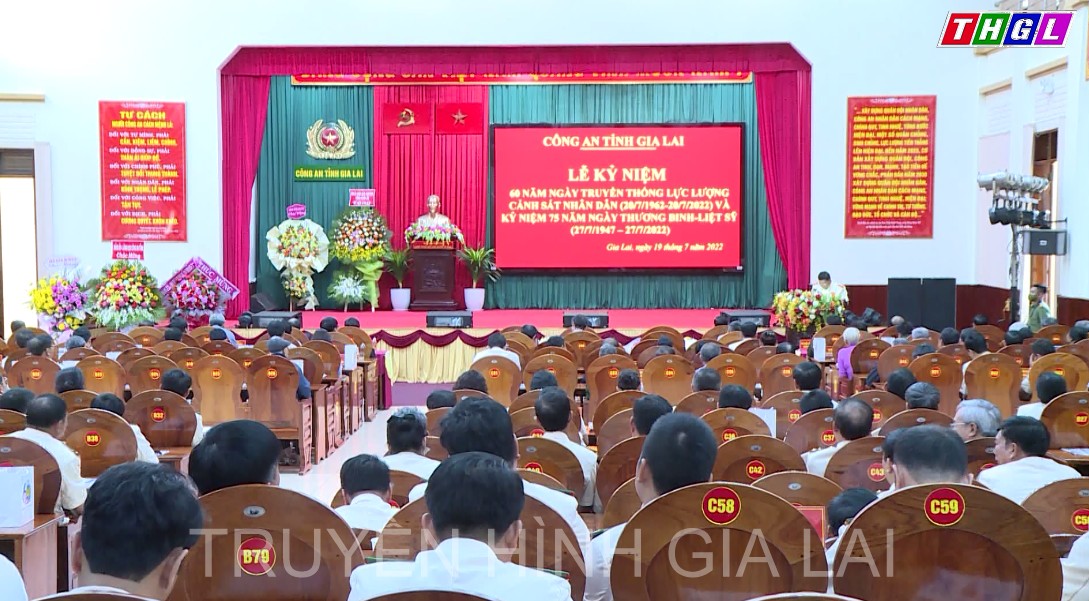 Công an tỉnh Gia Lai long trọng tổ chức Lễ Kỷ niệm 60 năm Ngày truyền thống lực lượng Cảnh sát nhân dân ( 20.7.1962 – 20.7.2022)