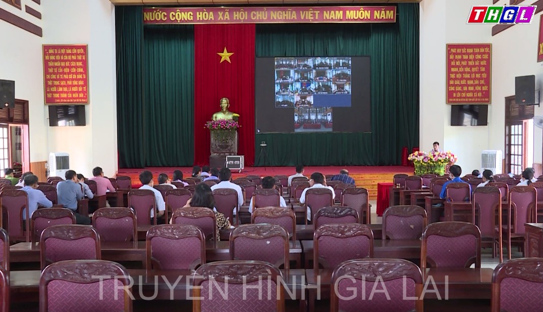 Chư Păh tổ chức Hội nghị trực tuyến sơ kết tình hình thực hiện nhiệm vụ công tác 6 tháng đầu năm 2022