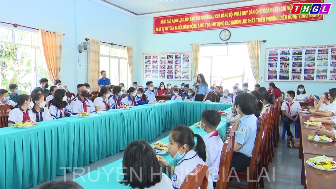 Nhiều địa phương thuộc TP. Pleiku tổ chức đối thoại giữa người đứng đầu cấp ủy, chính quyền với thanh thiếu niên, trẻ em năm 2022