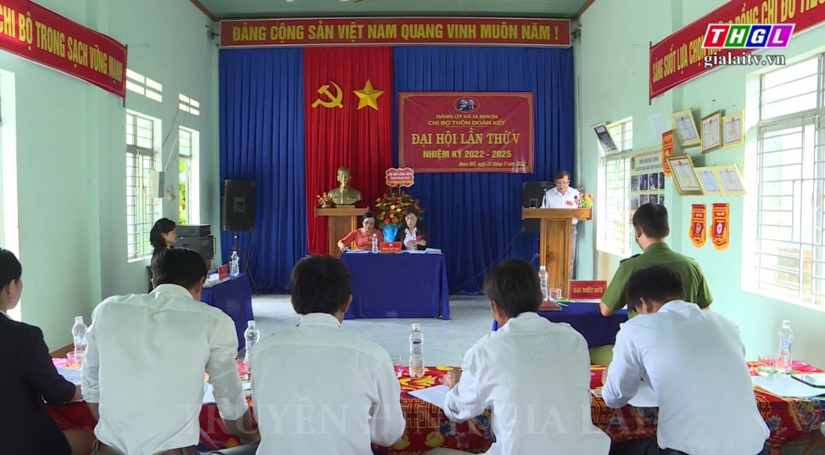 Đảng bộ huyện Ia Pa tập trung củng cố hoạt động tổ chức đảng cơ sở thông qua đại hội nhiệm kỳ 2022 – 2025