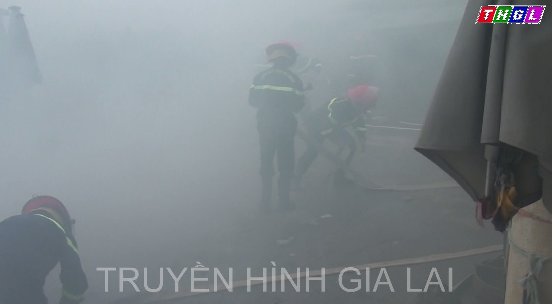 Diễn tập phòng cháy, chữa cháy, cứu hộ cứu nạn tại chợ Phú Thiện