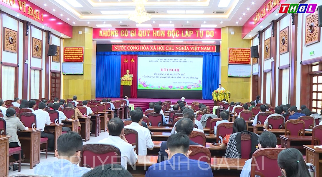 Hội nghị bồi dưỡng, cập nhật kiến thức về công tác đối ngoại nhân dân tỉnh Gia Lai năm 2022