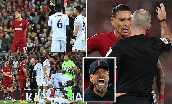 Đá muộn vòng 2 Ngoại hạng Anh | Darwin Nunez nhận thẻ đỏ, Liverpool tiếp tục gây thất vọng