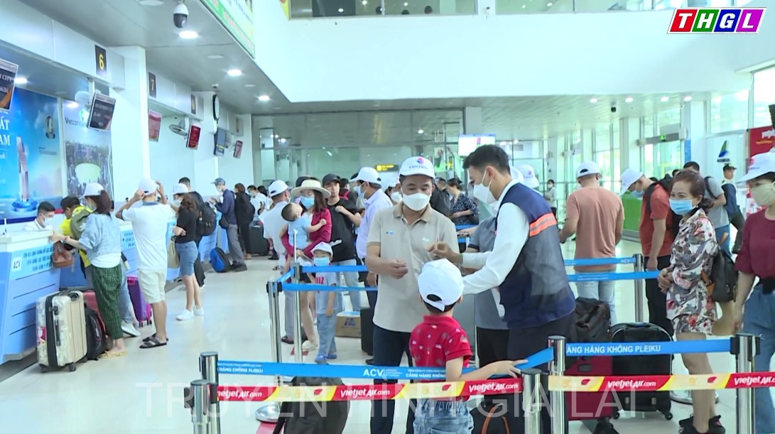 Lượng hành khách lưu thông bằng đường hàng không nội địa tại Cảng hàng không Pleiku tăng đột biến