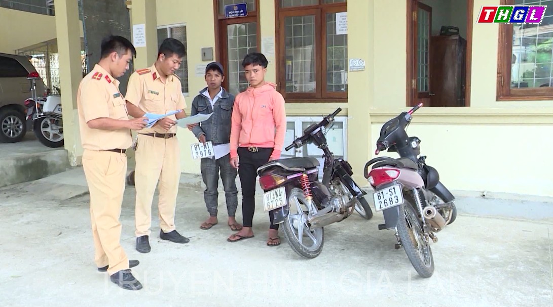 Kbang xử lý nghiêm thanh thiếu niên thường xuyên vi phạm trật tự an toàn giao thông